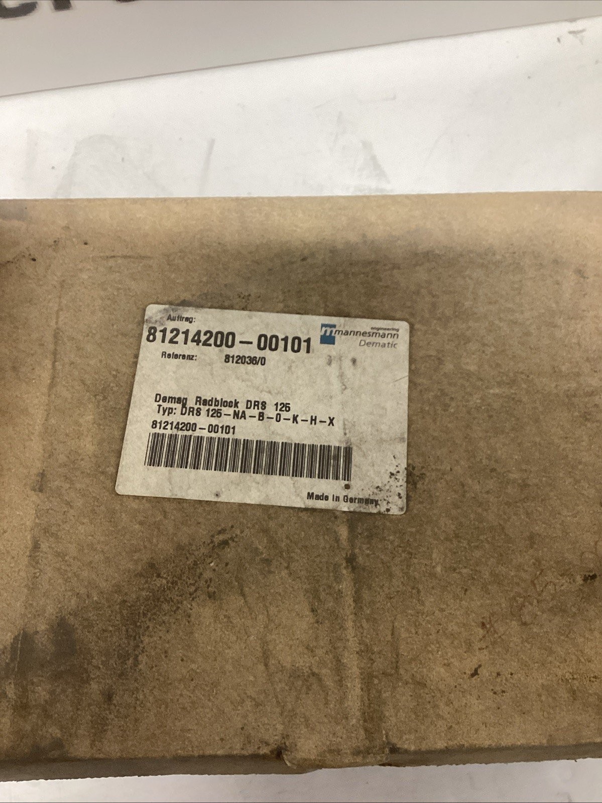 DEMAG CRANES DRS 125-NA-B-0-K-H-X WHEEL BLOCK SYSTEM H-403