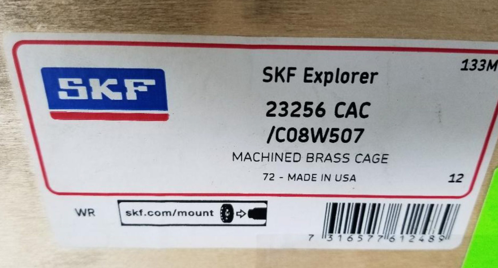 SKF Bearing 23256CAC/C083W507 Spherical Roller Bearing – new in crate