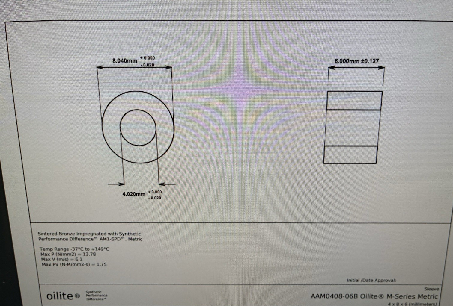Metric Oilite Plain Bronze Sintered Bearing Bushes Series Bore 4mm To 60mm
