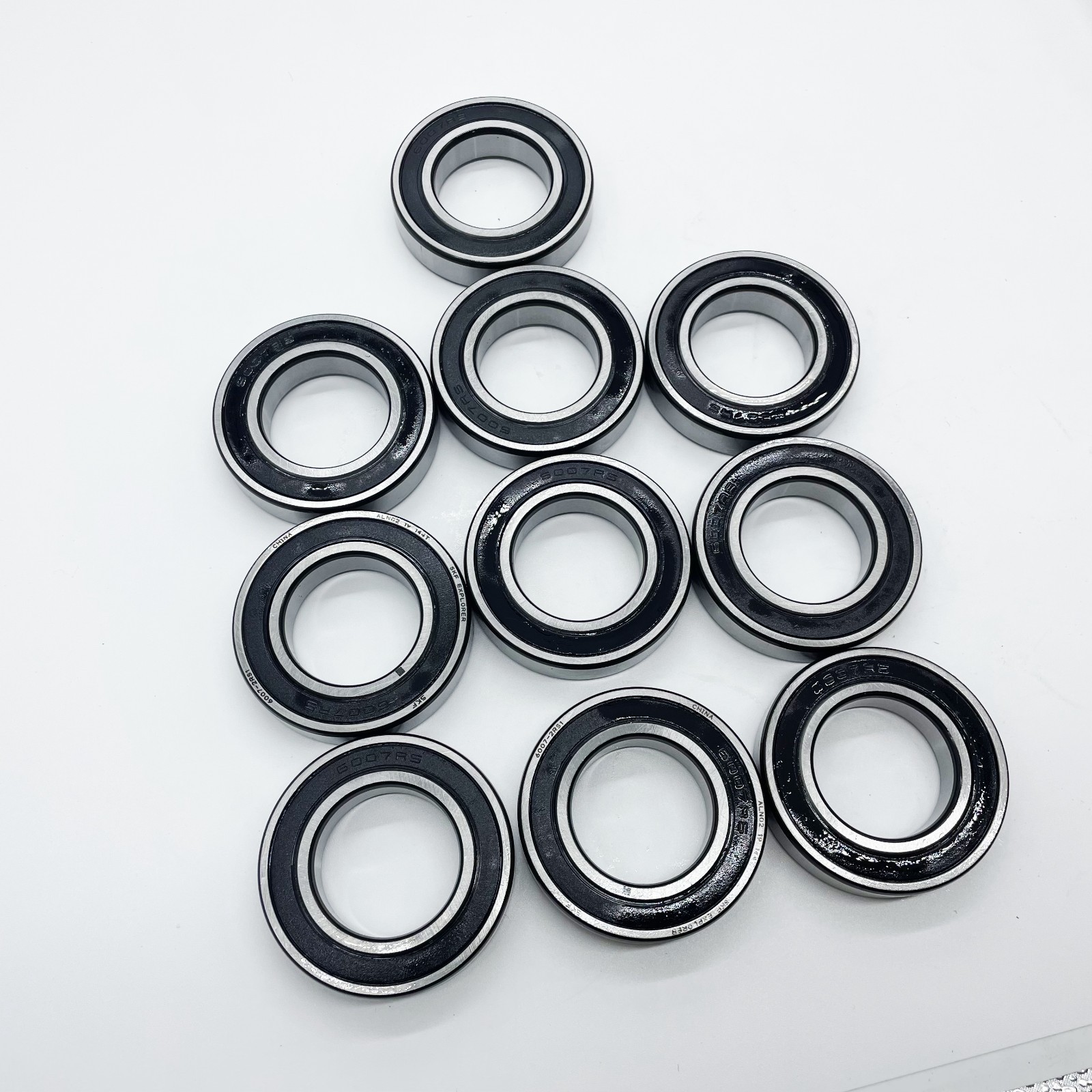 10x For 6007 2RS1 Rubber Sealed Deep Groove Ball Bearing 35x62x14mm 6007RS