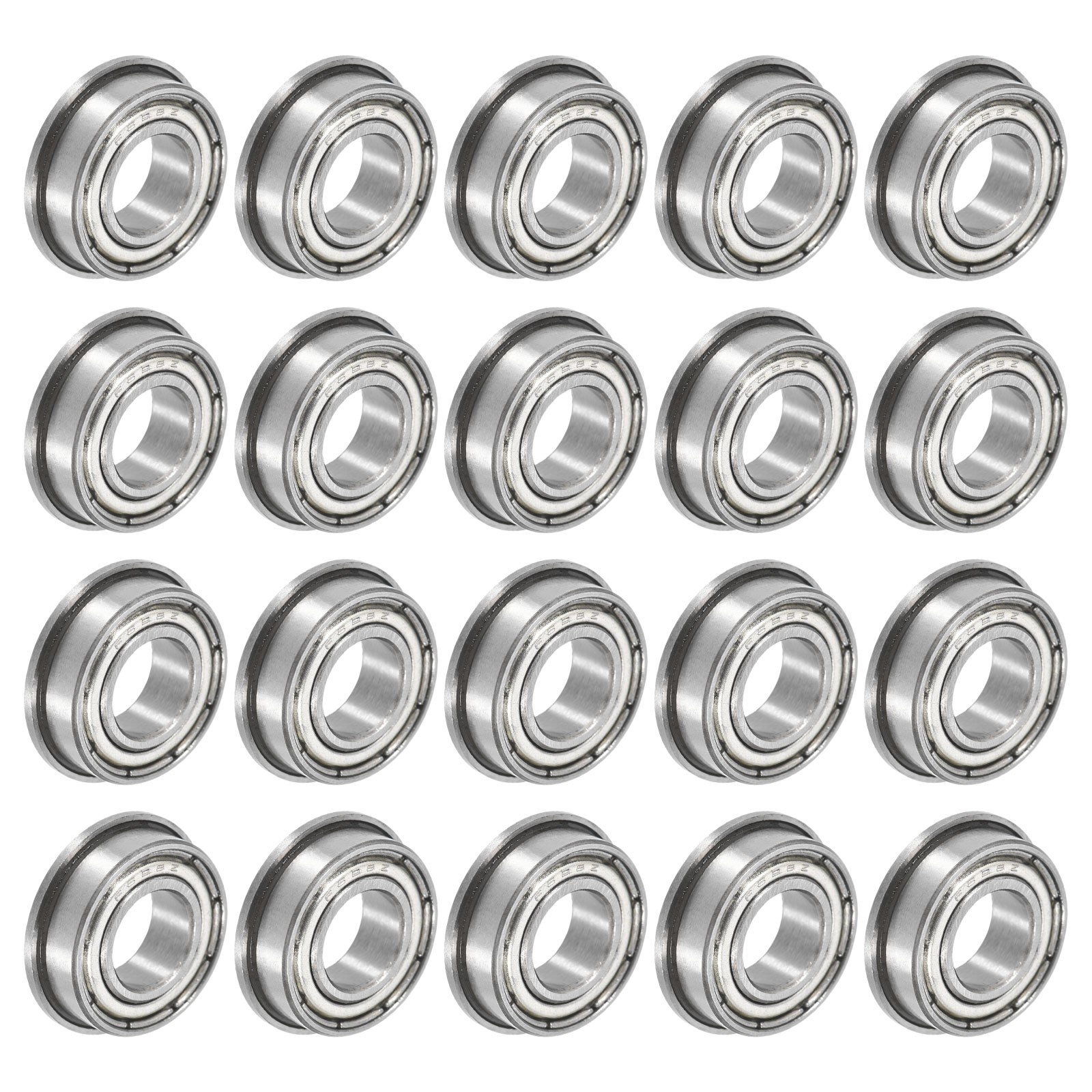 F688ZZ Flanged Ball Bearing 8x16x5mm Double Shielded Flange Bearings, 20pcs