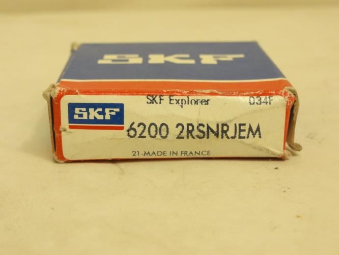202746 New-No Box; SKF 6200-2RSNRJEM Ball Bearing; 10mm ID x 30mm OD x 9mm Wide