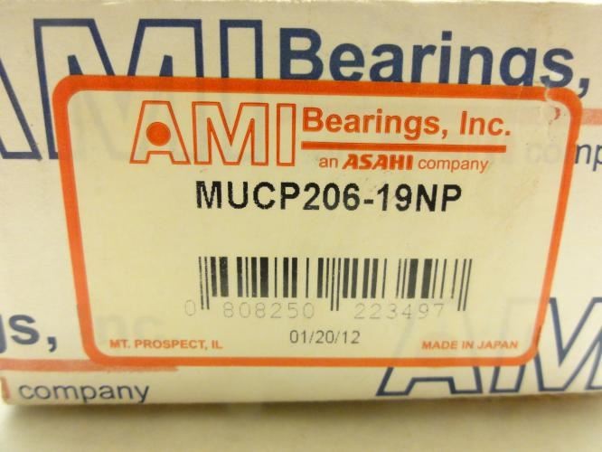 204449 New In Box; AMI MUCP206-19NP Pillowblock Bearing; 1-3/16″ID; 2-Bolt