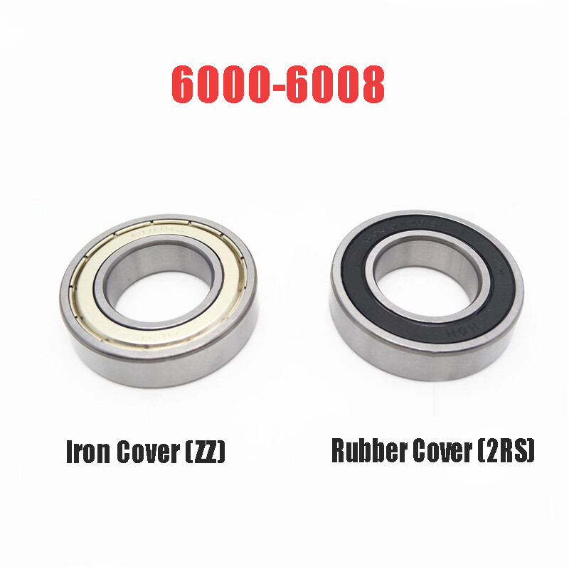 Deep Groove Ball Bearing Iron Cover/Rubber Cover Sealing BearingZZ/2RS 6000-6008