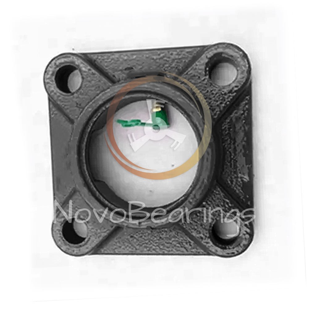 FE210 Square 4-bolt Flanged housing for xx210 insert ball bearings by SNR EUW