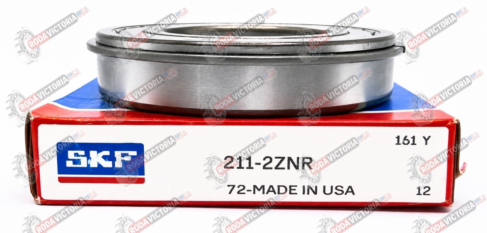 SKF 211 2Z NR Deep Groove Ball Bearing Double Shielded Snap Ring 55x100x21 mm