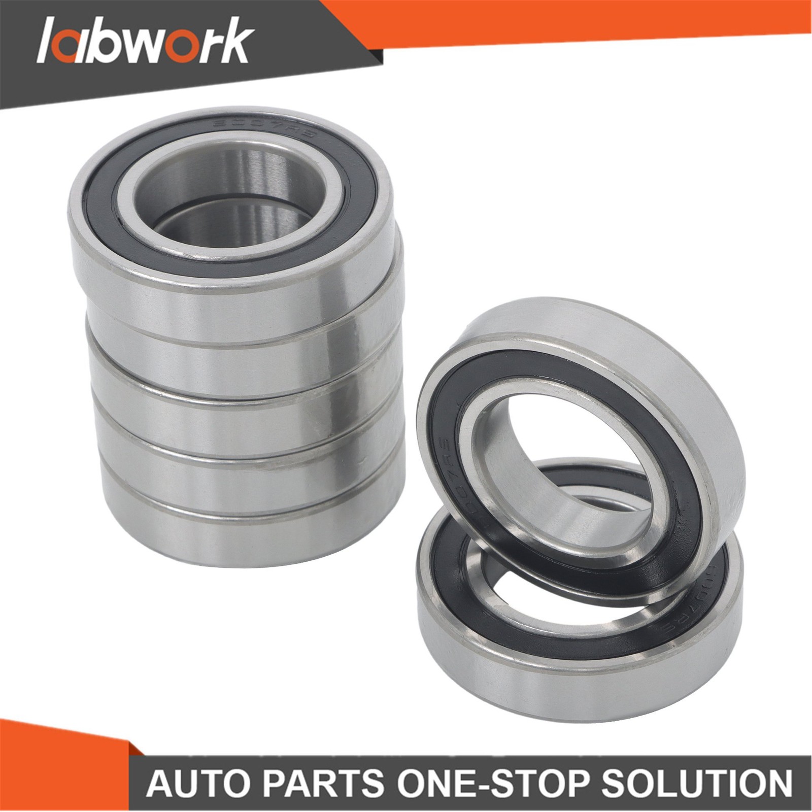 Labwork 6007-2RS Deep Groove Bearings 10pcs 35x62x14mm Rubber Sealed Set