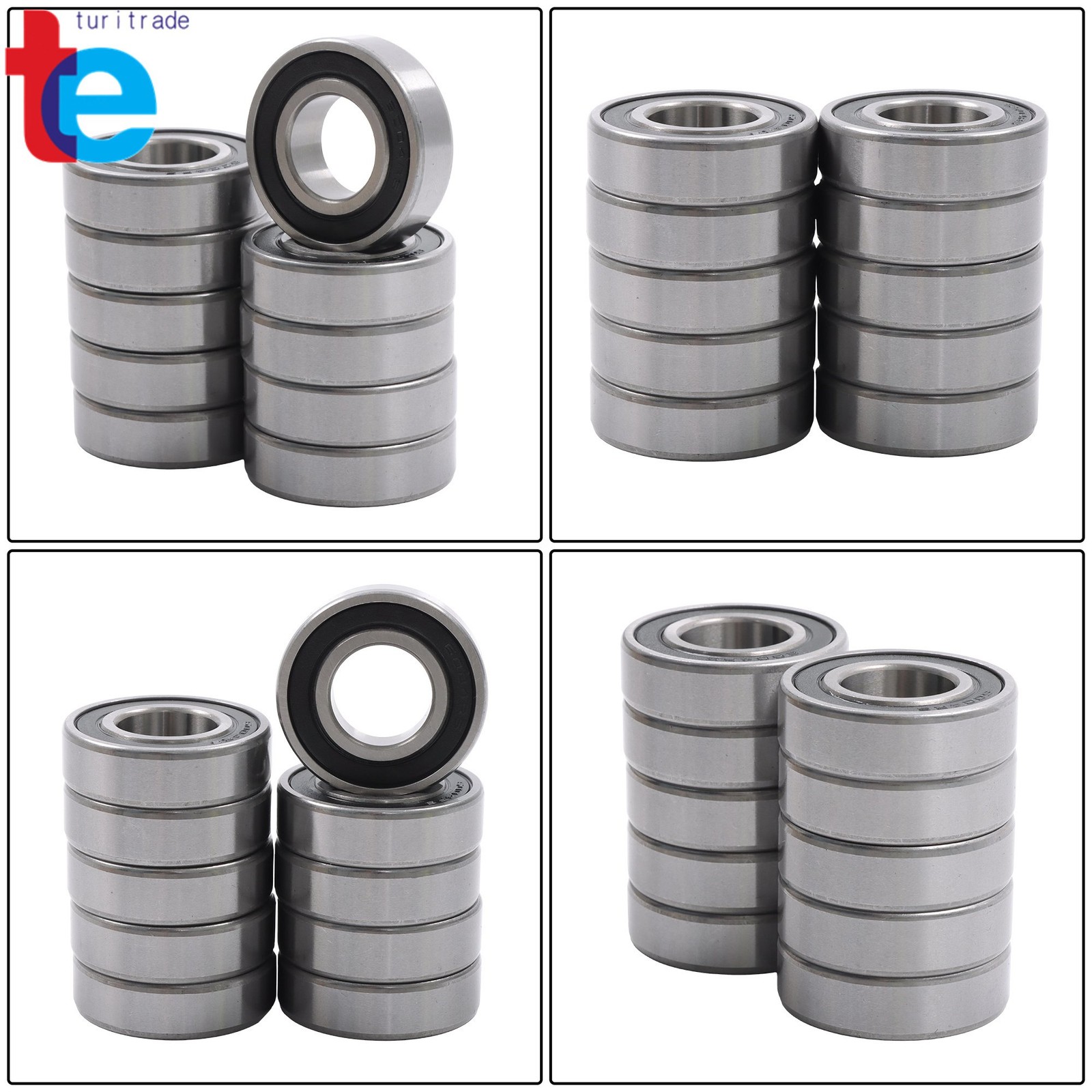 6004-2RS C3 Ball Bearings 10 Pack 20mm ID 42mm OD 12mm Wide Premium Sealed