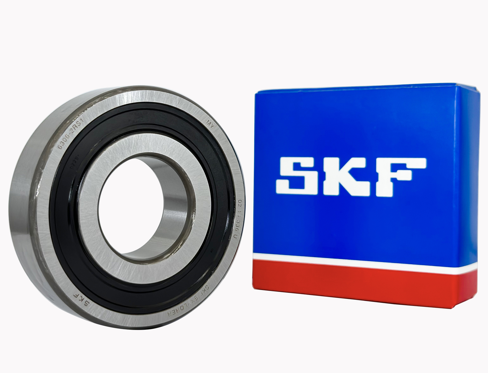 SKF 6306 2RS DEEP GROOVE BALL BEARING, RUBBER SEALED 30x72x19mm