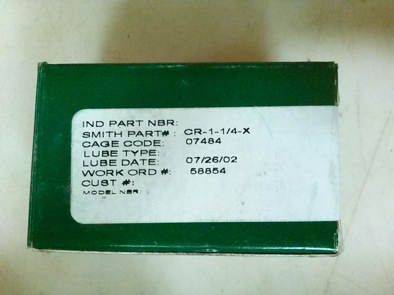 Smith CR1-1/4X cam follower, made in USA.