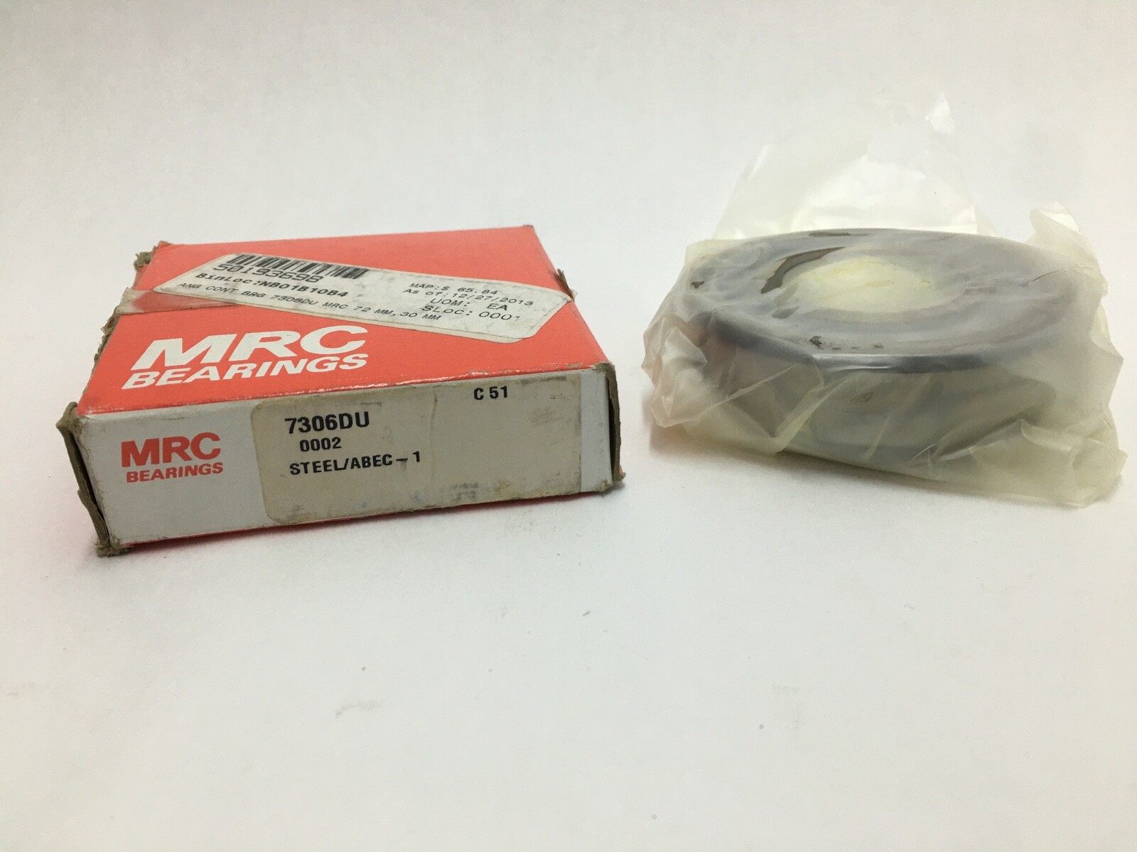 MRC 7306DU Angular Contact Bearing 30x72x19 mm 7306 DU USA