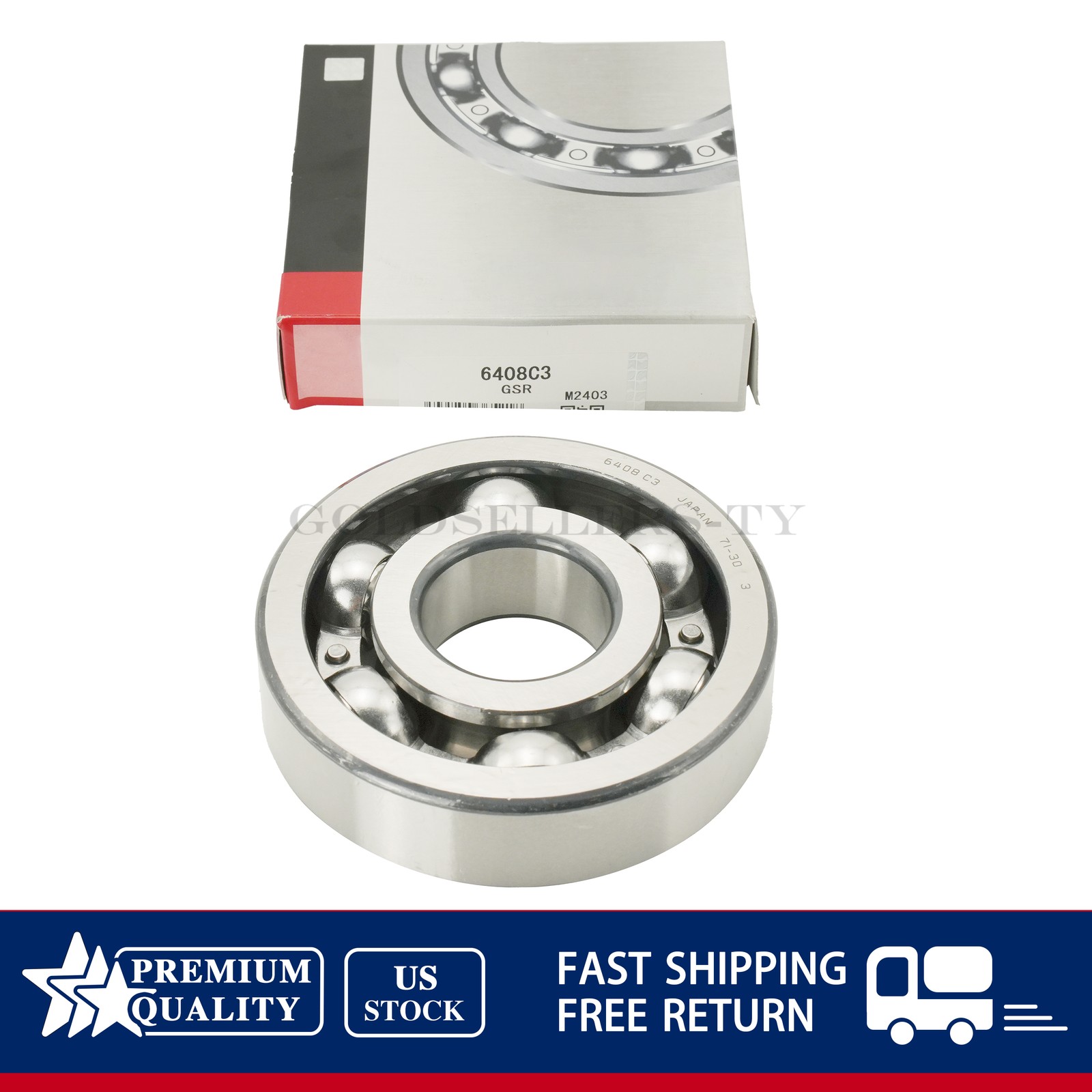 NEW For KOYO Deep Groove Ball Bearing 6408 C3 Open Type No Seals 40x110x27 mm US
