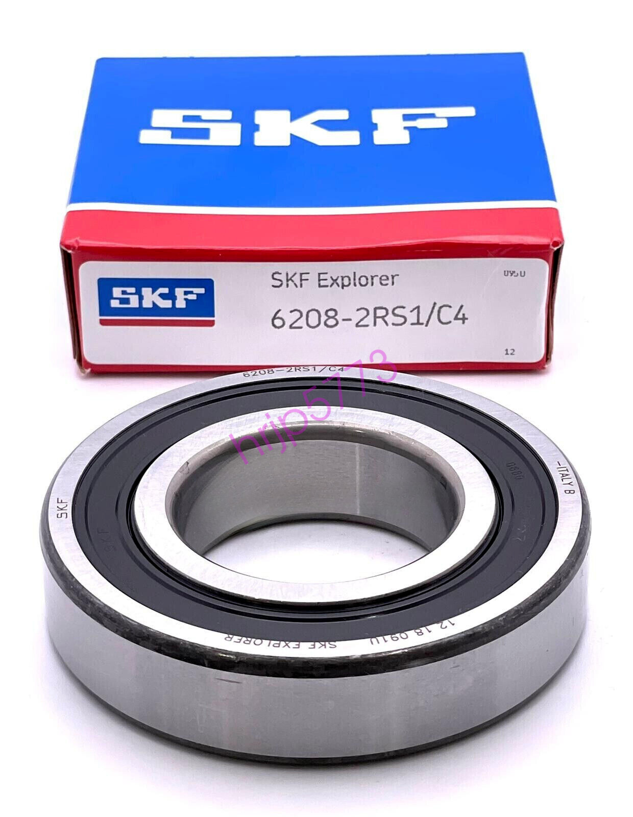 SKF 6208 2RS1 C4 DEEP GROOVE BALL BEARING, RUBBER SEALED 40x80x18 mm