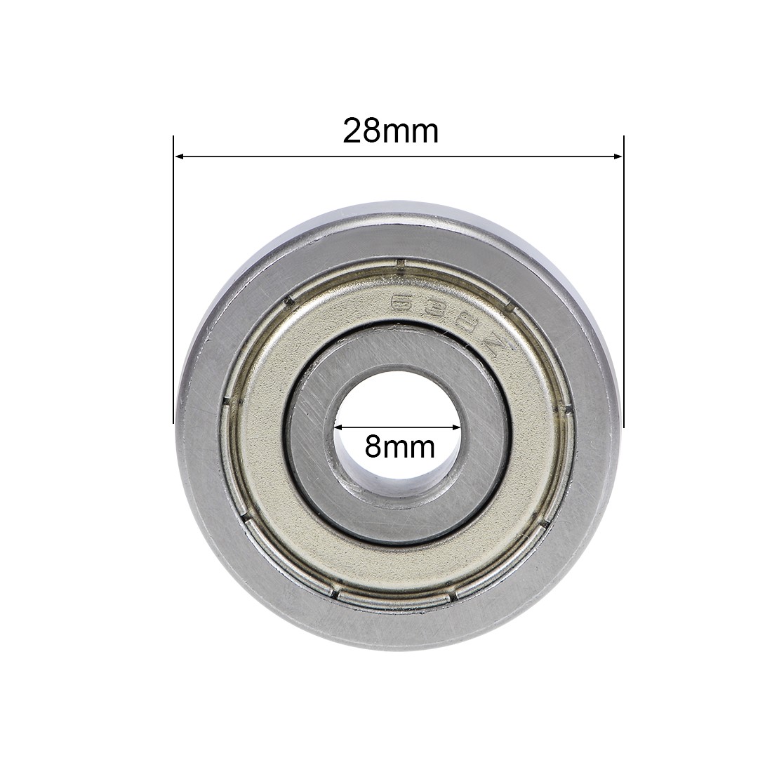 2pcs 638ZZ Deep Groove Ball Bearings Z2 8x28x9mm Double Shielded Carbon Steel