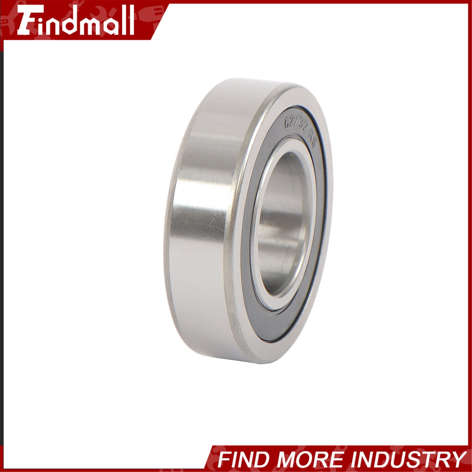 Findmall 62/32-2RS Deep Groove Bearings 4pcs 32x65x17mm Rubber Sealed Set