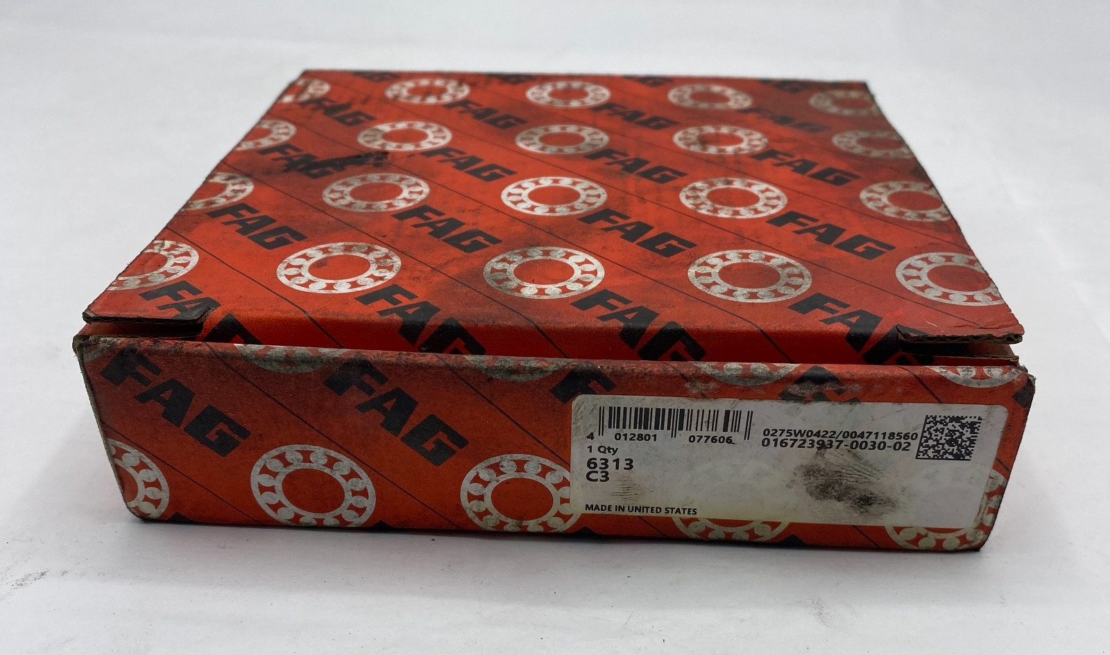 FAG 6313 C3 Ball Bearing Deep Groove 65mm ID X 140mm OD X 33mm