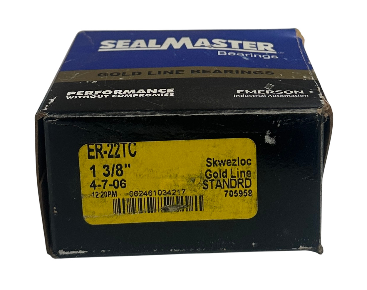 SEALMASTER ER-22TC / 705958 Gold Line INSERT BALL BEARING 1-3/8” BORE NSMP