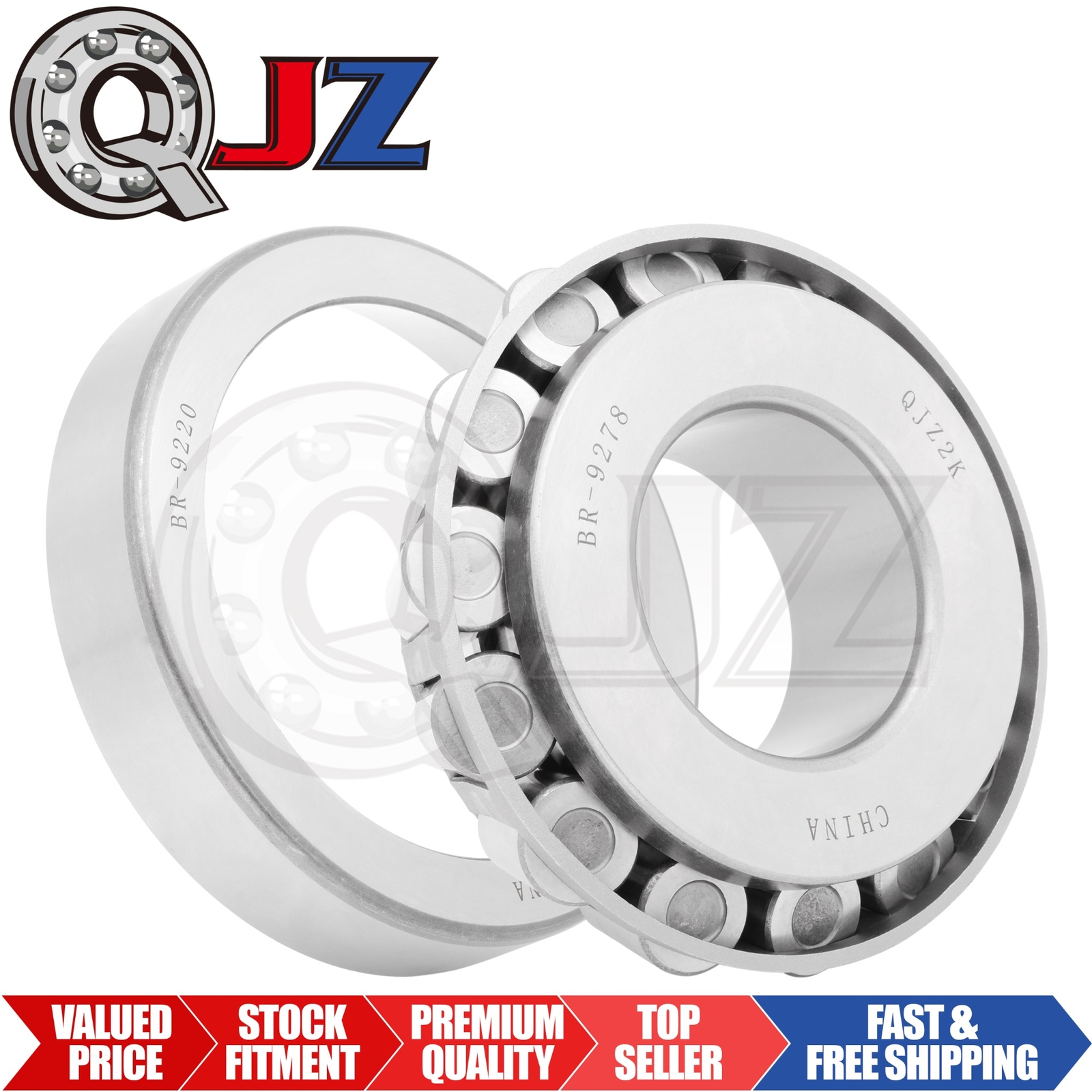 [Qty.1] 9278-9220 Tapered Roller Bearing Cup & Cone [2-11/16″ ID x 1.9375″ W]