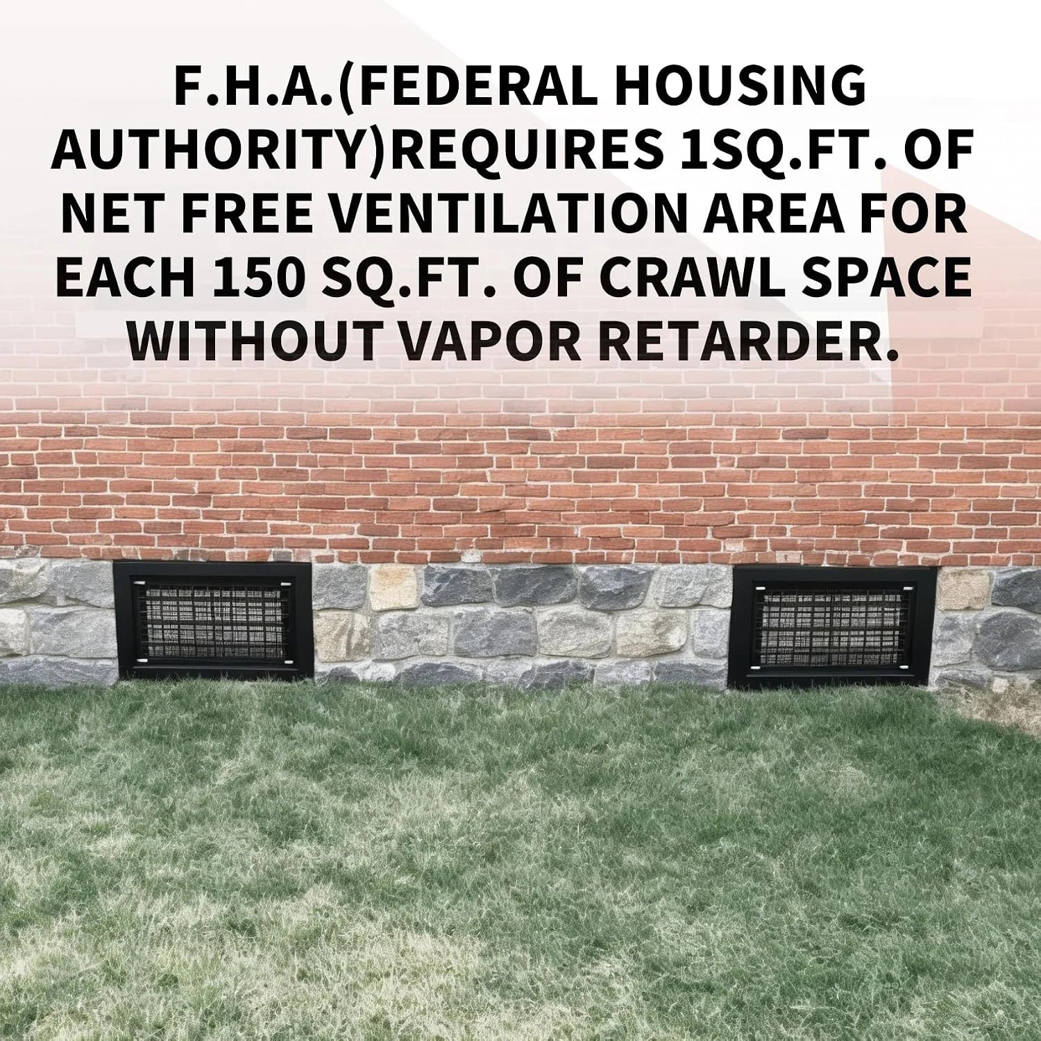 10 Pack 8″ x 16″ Automatic Foundation Vent for Ventilating Crawl Space Replaceme