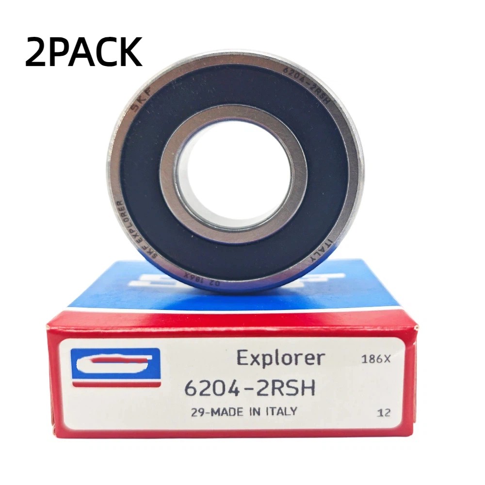 2PCS For SKF 6204-2RSH Deep Groove Ball Bearing 6204-2RS 6204RS NEW