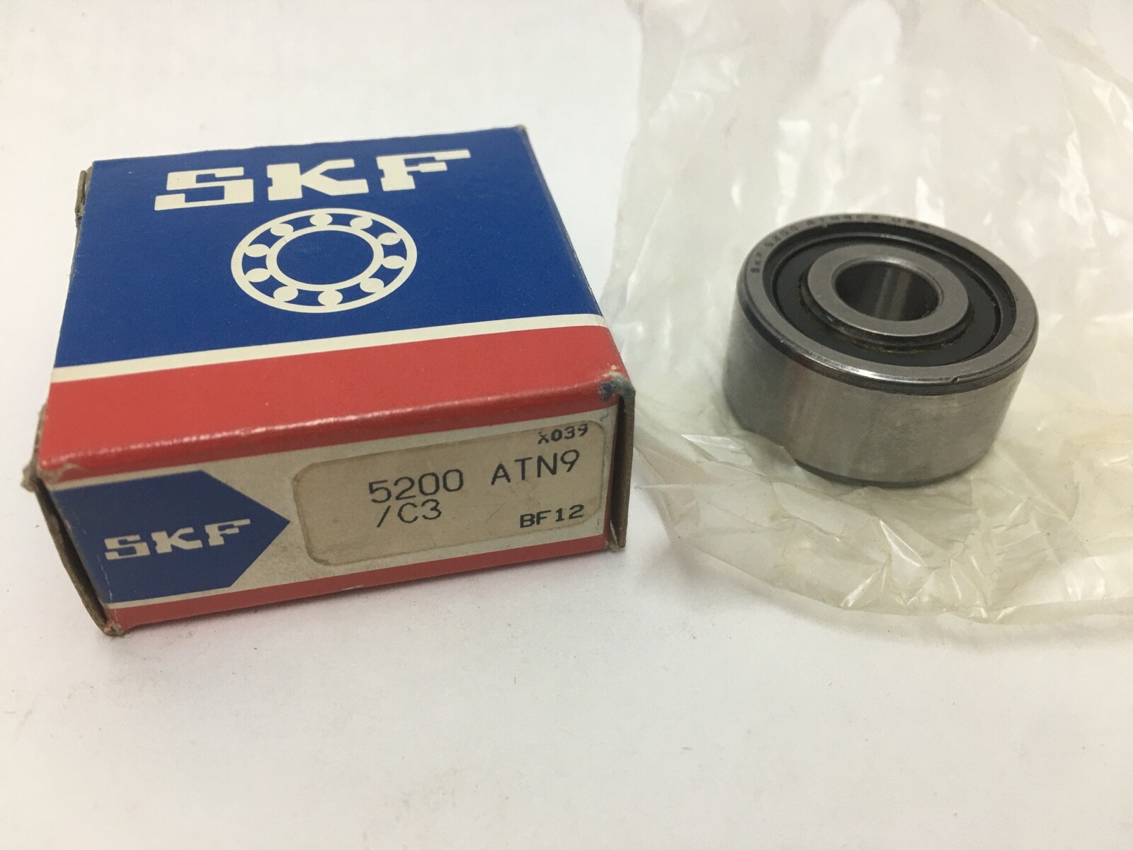 SKF 5200-ATN9/C3 Angular Contact Bearing 5200-ATN9-C3 10mmx30mmx9/16″