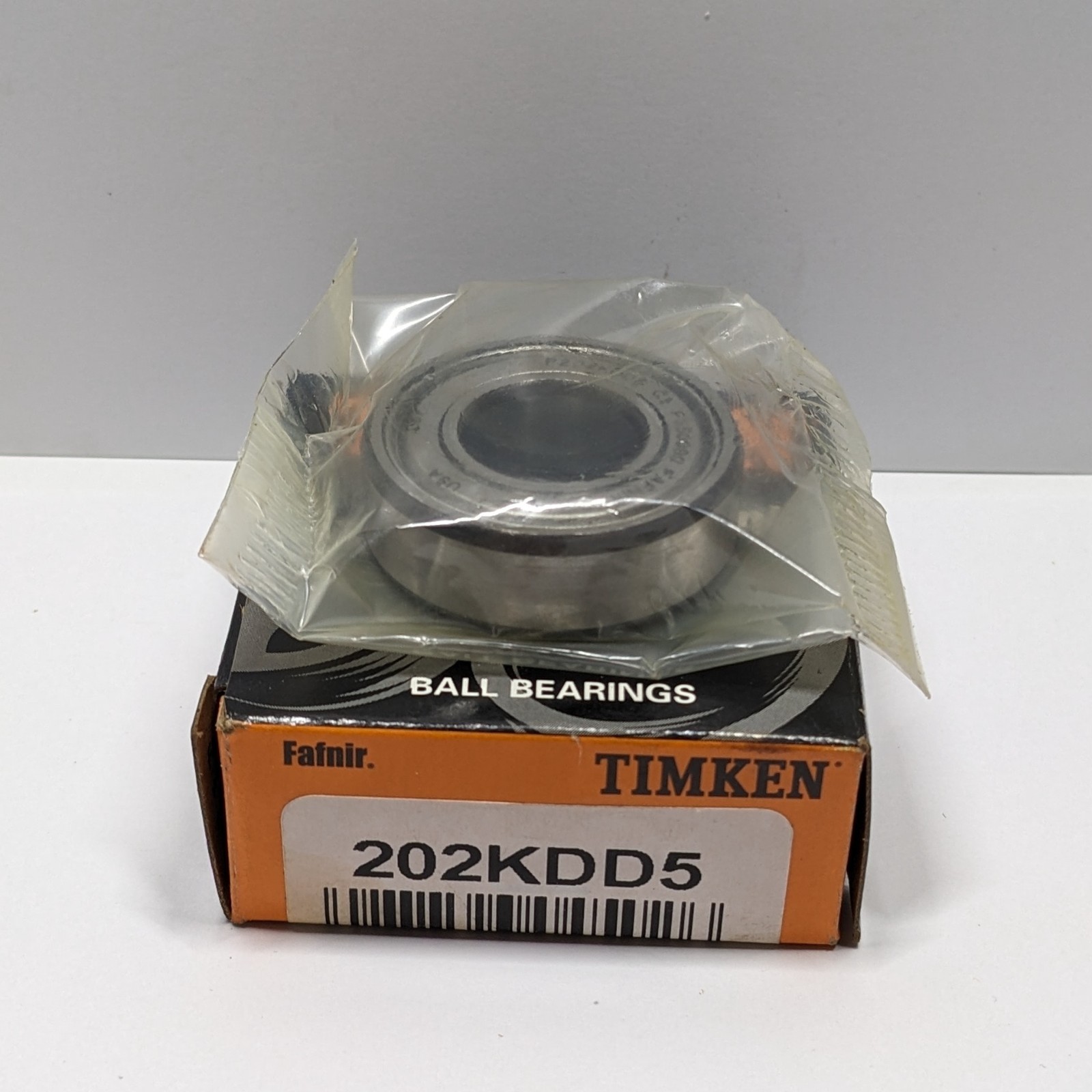 One (1) USA Made TIMKEN Fafnir 202KDD5 Ball Bearing – Factory Sealed In Baggie