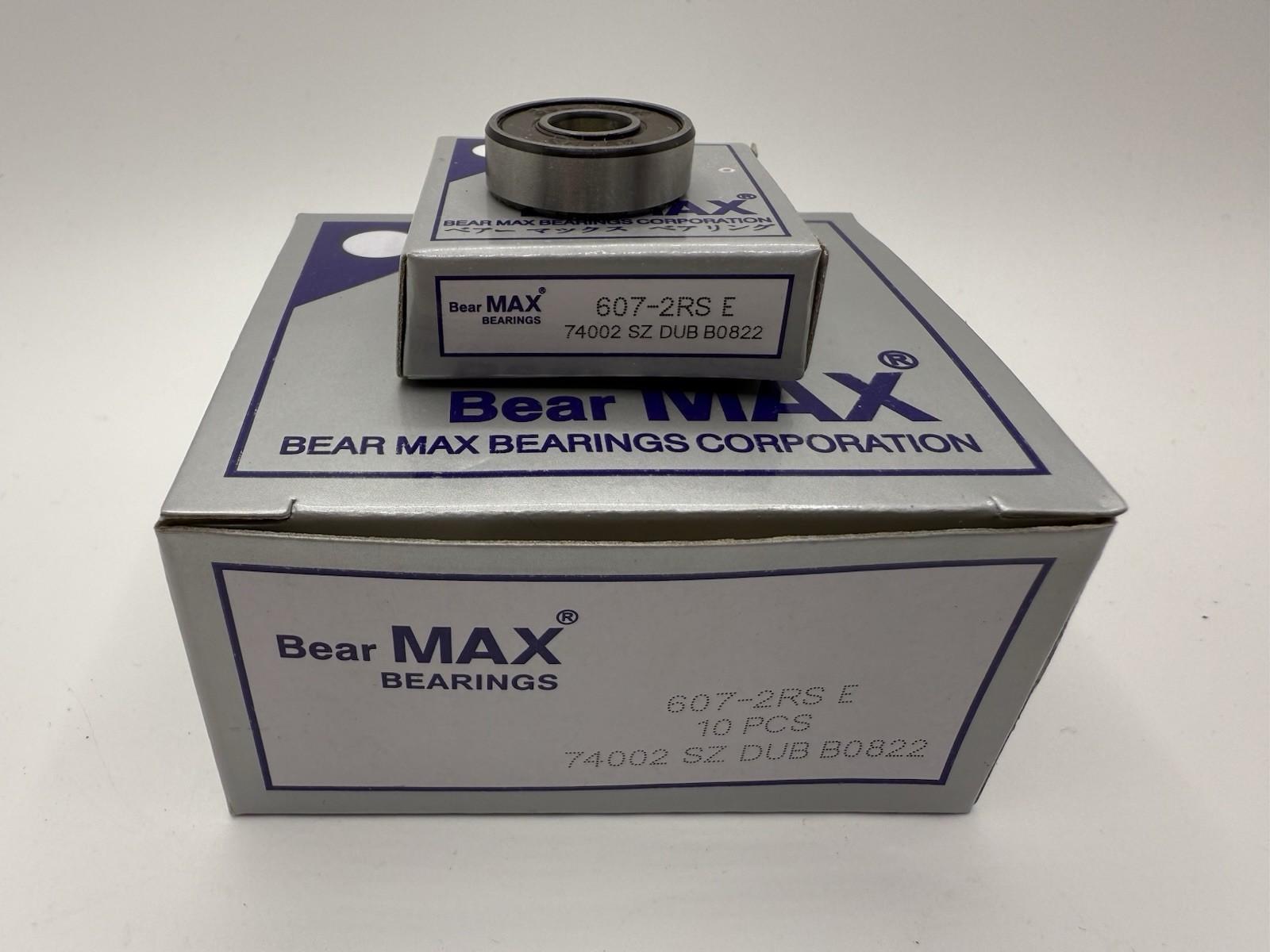 10 pcs BearMAX 607-2RS 7x19x6mm Rubber Seal Deep Groove Ball Bearings 6072RS