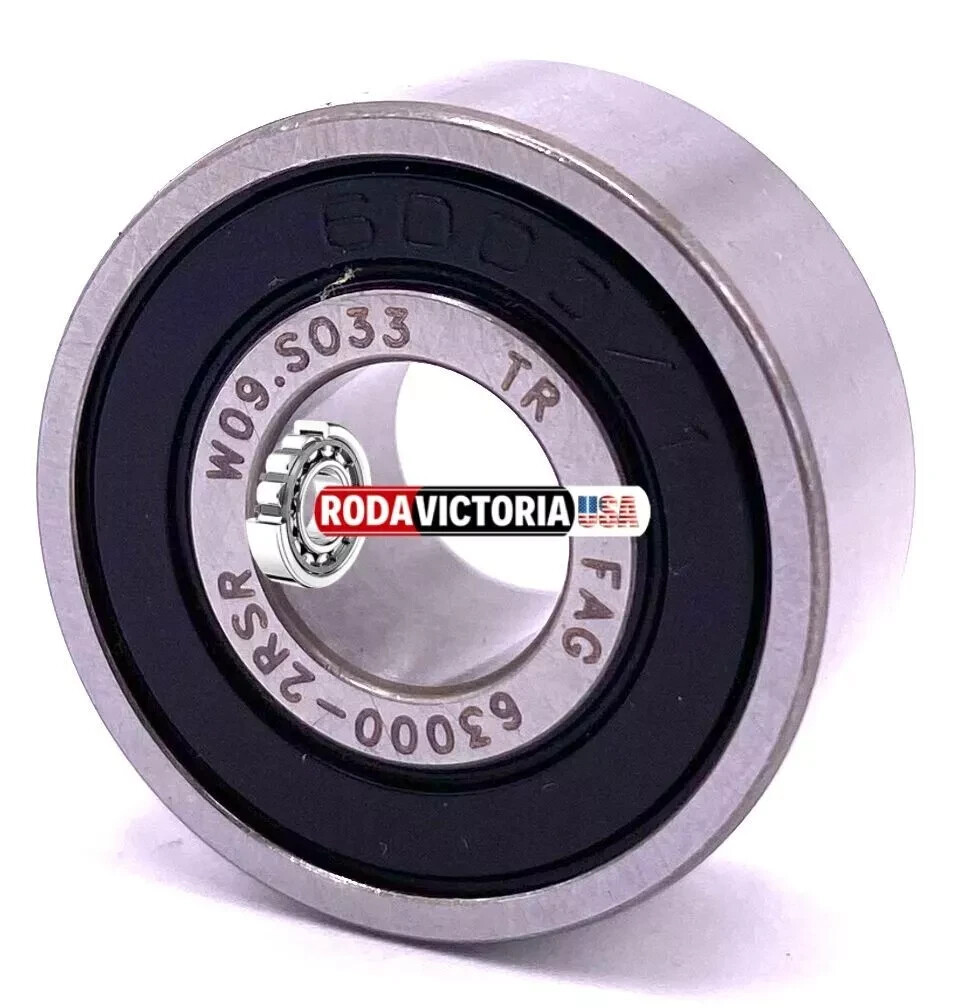 FAG 63000 2RSR (No Original Box) Ball Bearing, Rubber Sealed 10x26x12 mm