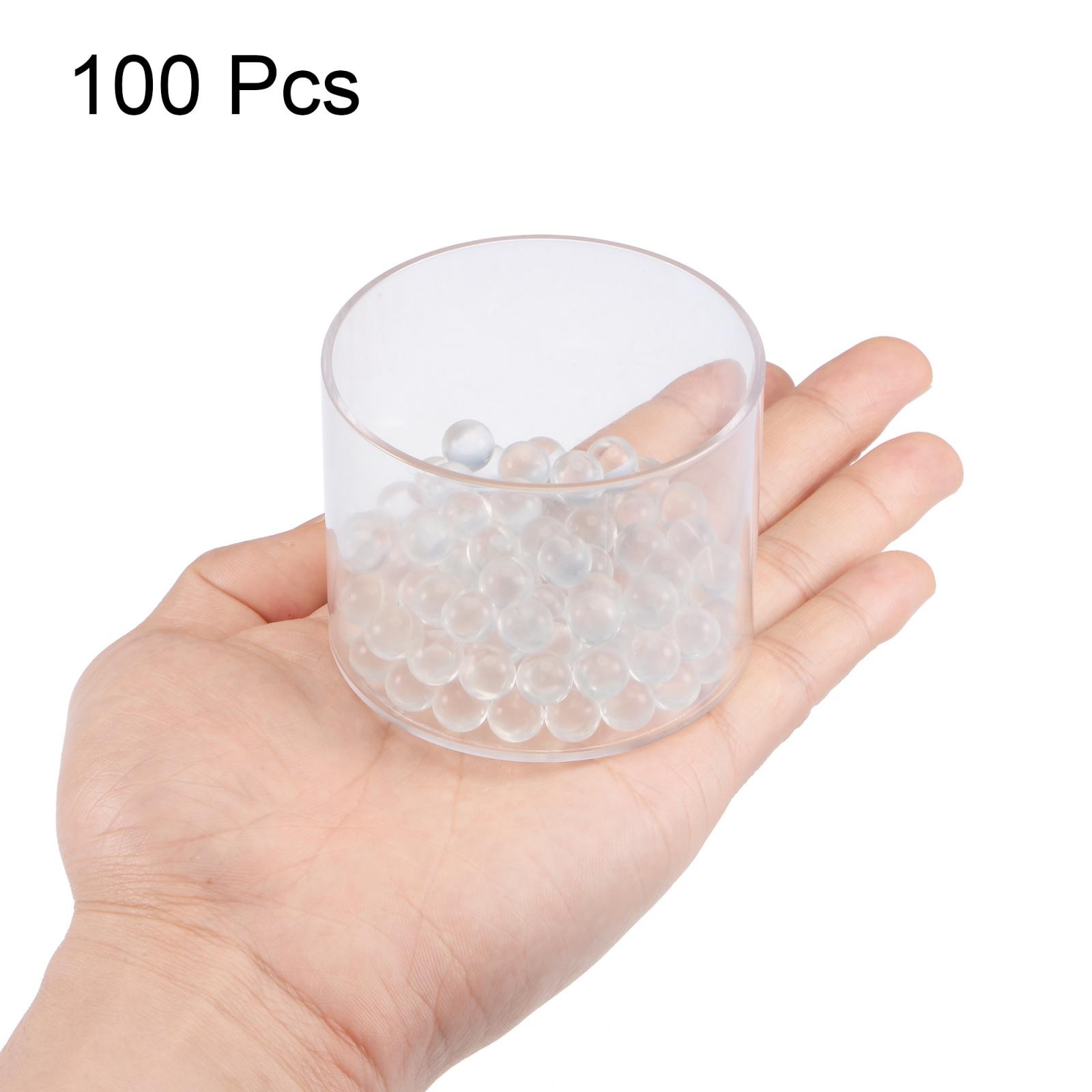 9mm Solid Round Clear Glass Ball Boiling Stones Soda Lime Glass Beads 100pcs