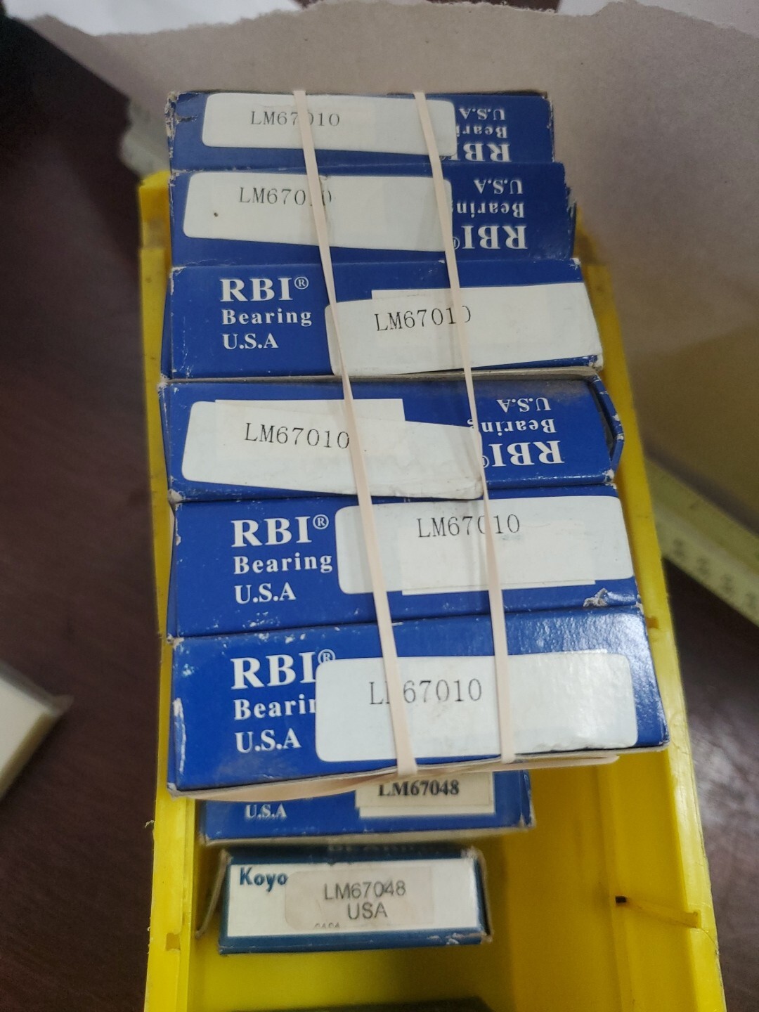 (6-PCS) RBI LM67010 Tapered Roller Bearing Cup (TA34MS)