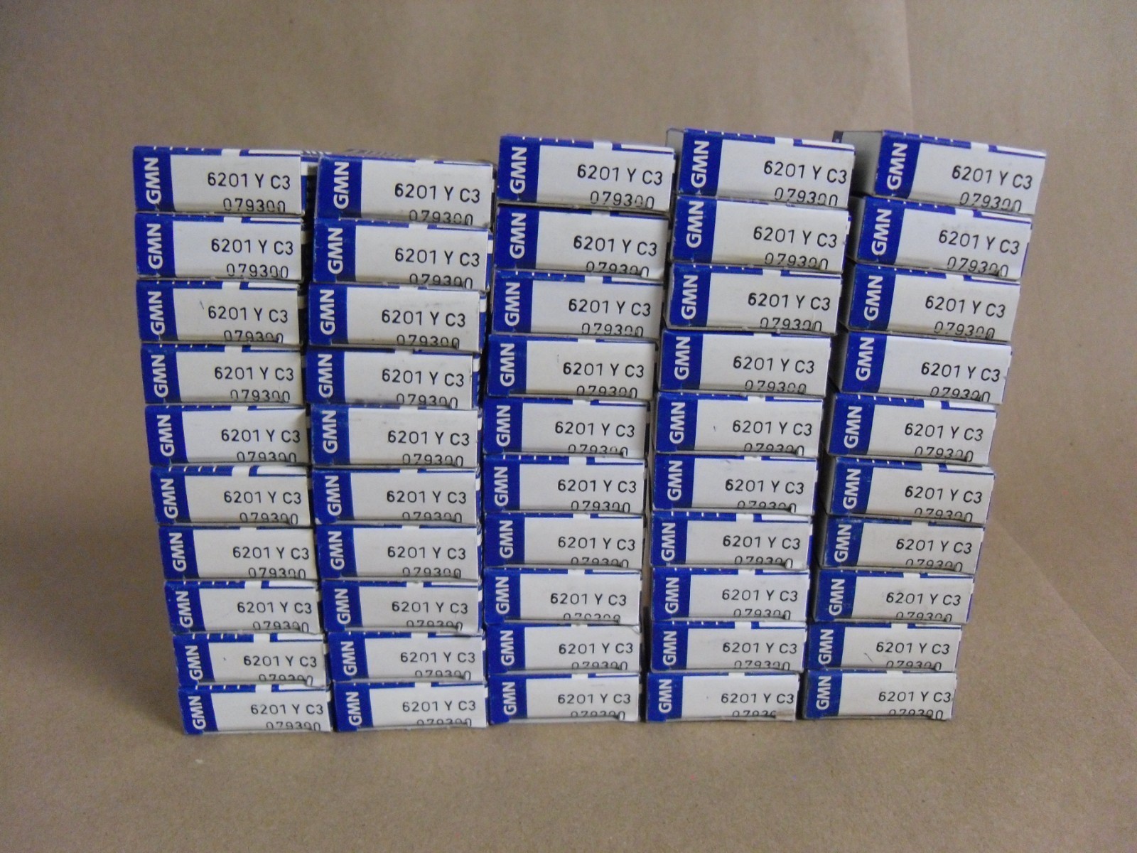 (Qty 50 Pcs) GMN 6201 Y C3 BALL BEARING OPEN 12X32X10MM MADE IN GERMANY NOS