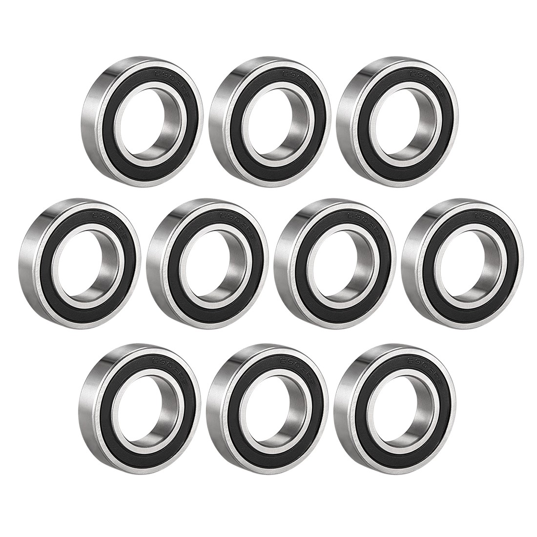 10pcs Deep Groove Ball Bearing 6903-2RS Double Sealed Carbon Steel