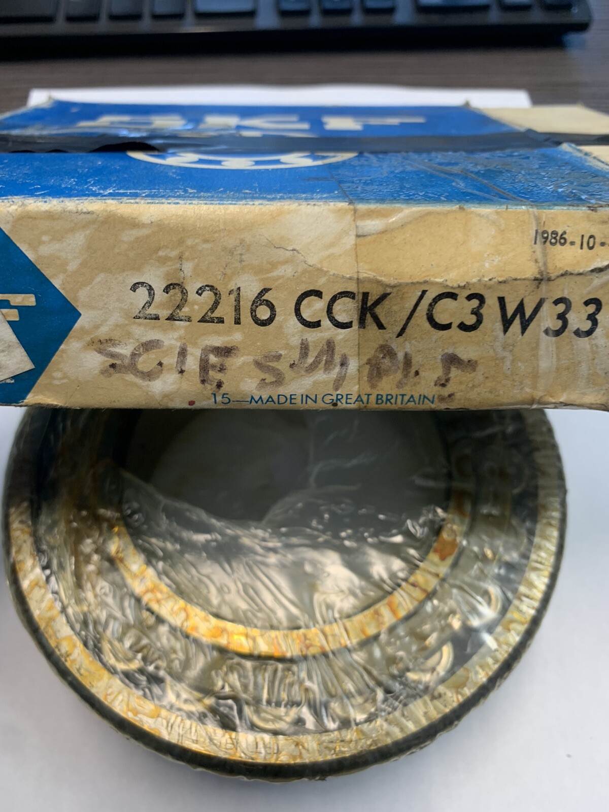 SKF 22216CCK/C3W33 Spherical Roller Bearing 140mmOD 80mmID 33mmW NEW 22216 Cck