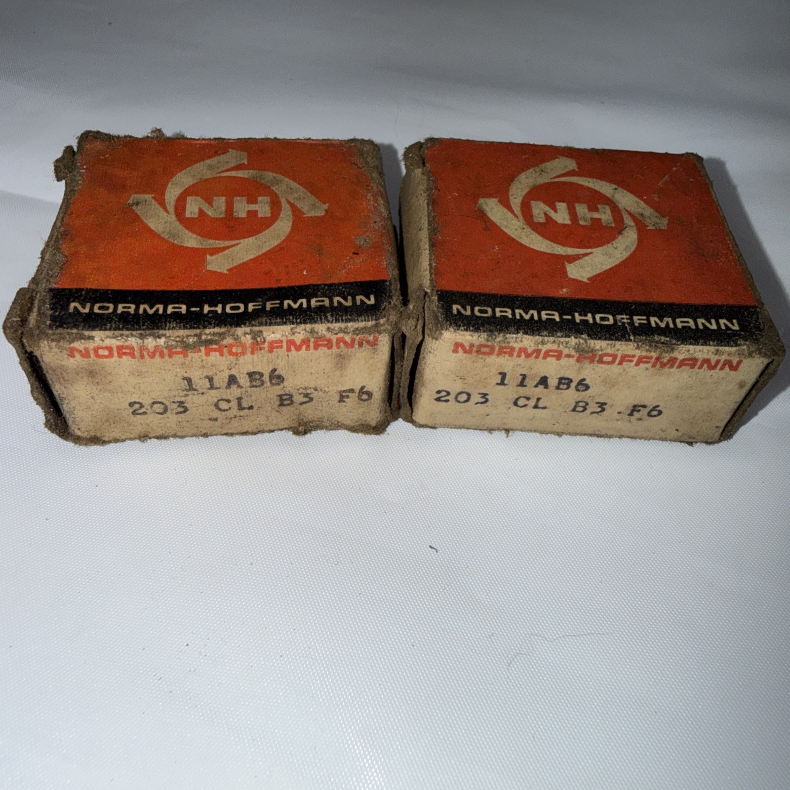 Two (2) NOS Norma-Hoffmann Precision Bearing 11AB6 203 CL B3 F6