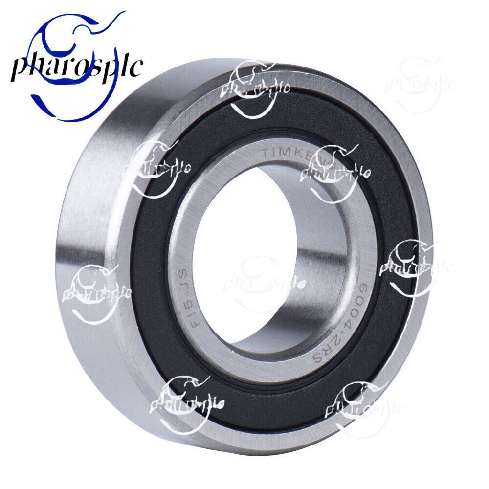 (2PACK) USA Brand TIMKEN 6004-2RS 20X42X12MM Double Rubber Seal Bearings