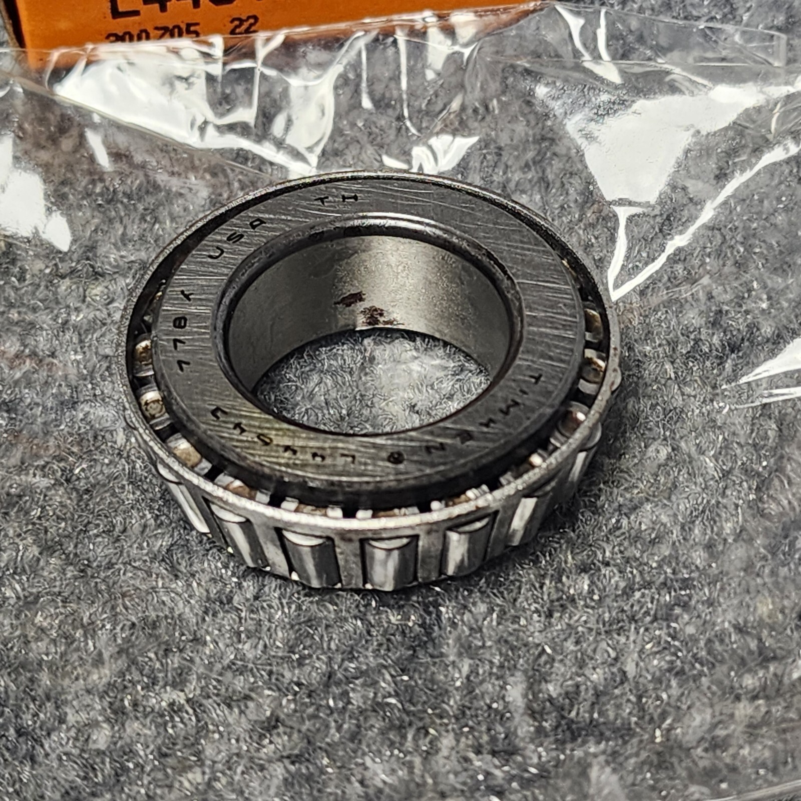 New Timken L44643 / L44643 20024 Tapered Roller Bearing Cone ( Rust )