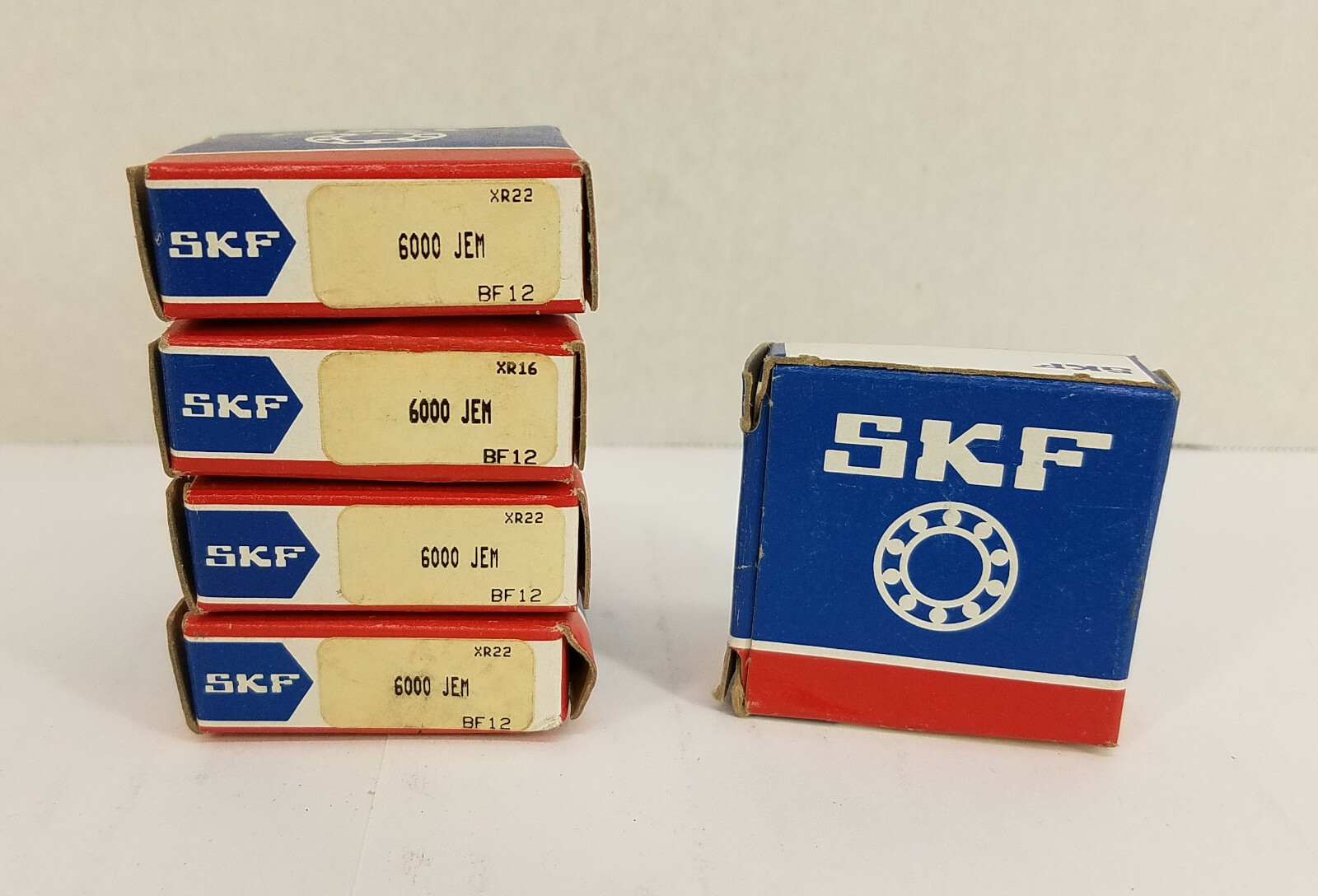 5 SKF 6000 JEM Radial/Deep Groove Ball Bearing – Round Bore, 10 mm ID, 26 mm OD