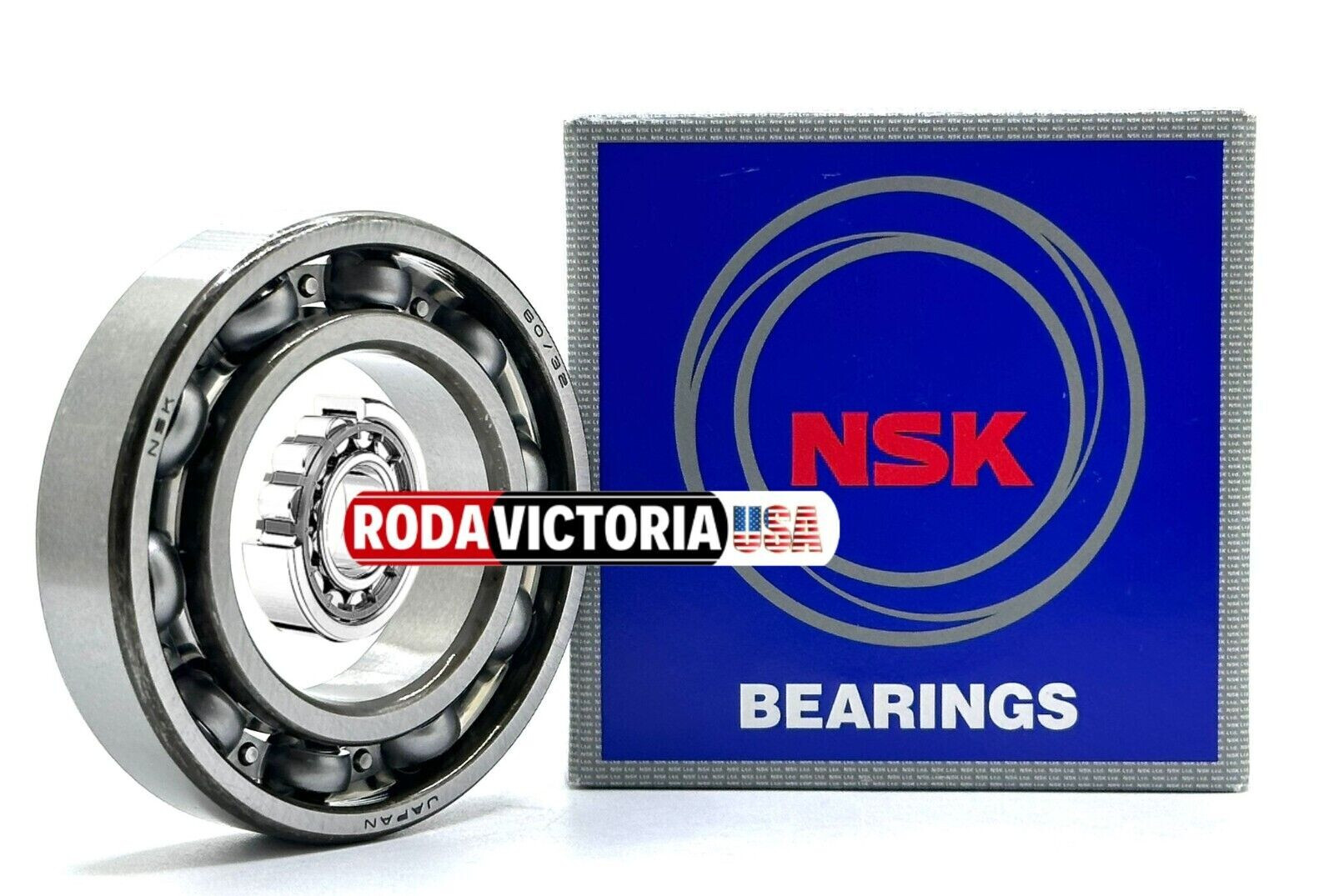 NSK JAPAN 60/32 DEEP GROOVE BALL BEARING, OPEN TYPE, NO SEALS 32x58x13mm