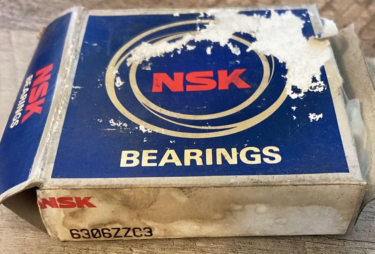 NSK 6306 ZZ C3 New Single Row Ball Bearing New Old Stock