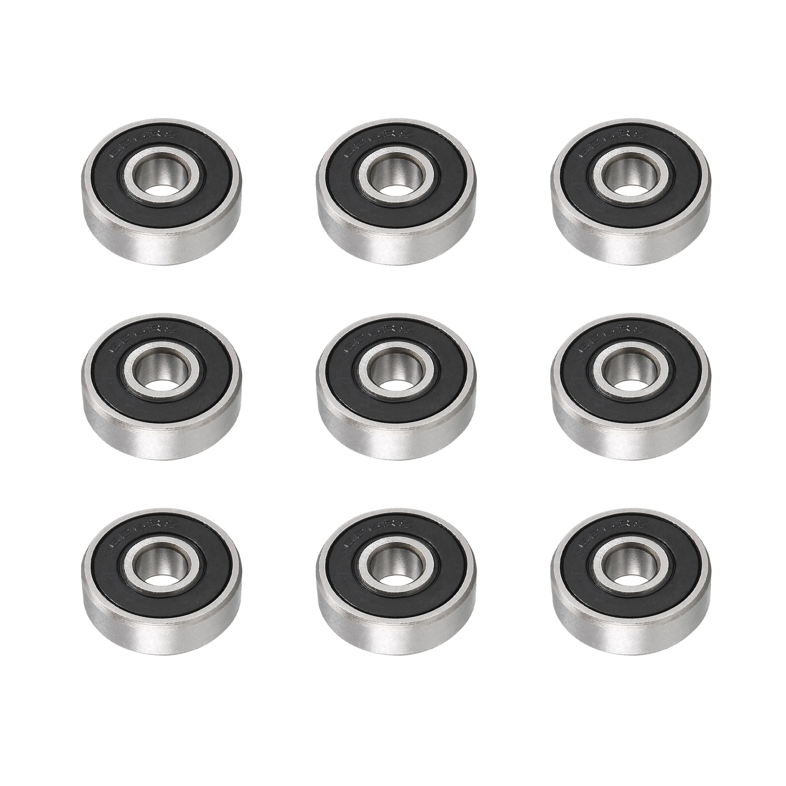 10PCS 6 x 19 x 6mm Double Sealed 626-2RS Deep Groove Ball Bearing