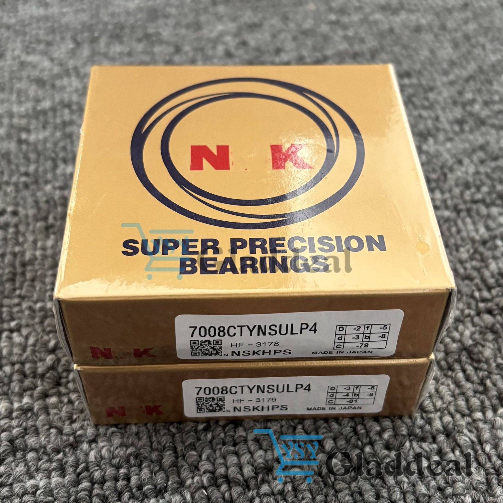 New Set of Two Abec-7 Super Precision Spindle Bearings For NSK 7008CTYNSULP4
