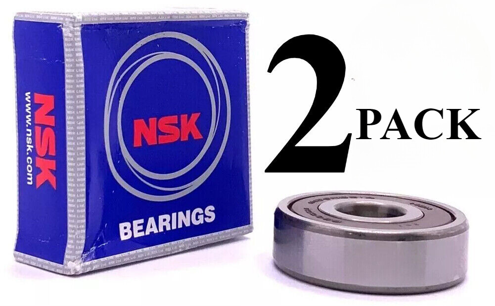 NEW NSK 6203 2RS C3 2 PACK Deep Groove Ball Bearing 17x40x12 Mm Free Shipping