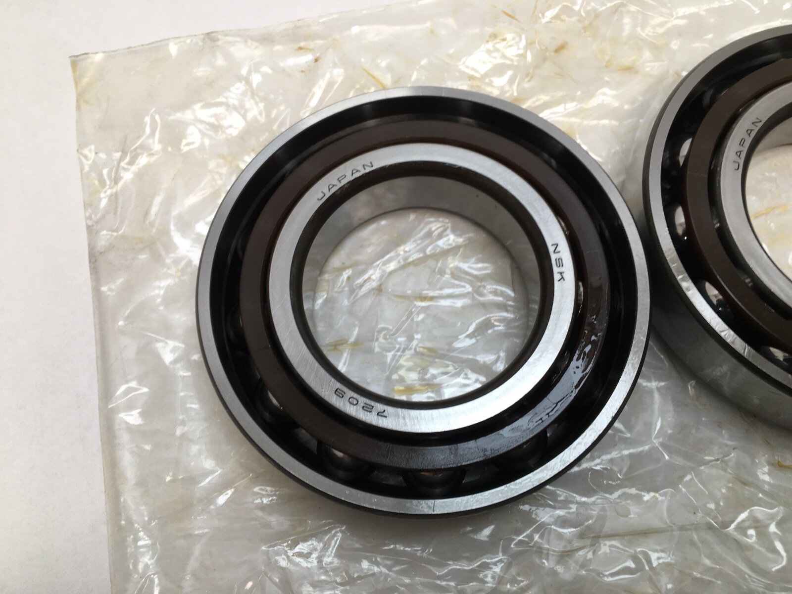 NSK 7209CTYDULPA7 Bearing 45x85x19 mm 7209-CTY-DUL-PA7 ABEC7 Japan 2 Pcs