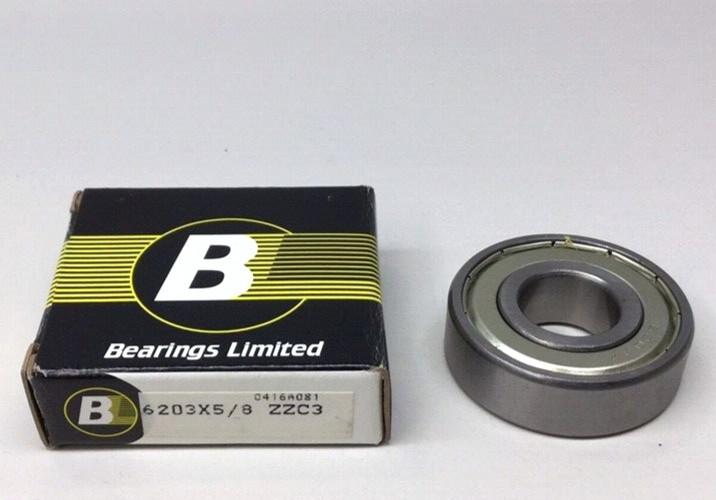 BL Bearings 6203X5/8 ZZ C3 Ball Bearing 5/8″ ID X 40mm OD X 12mm Width