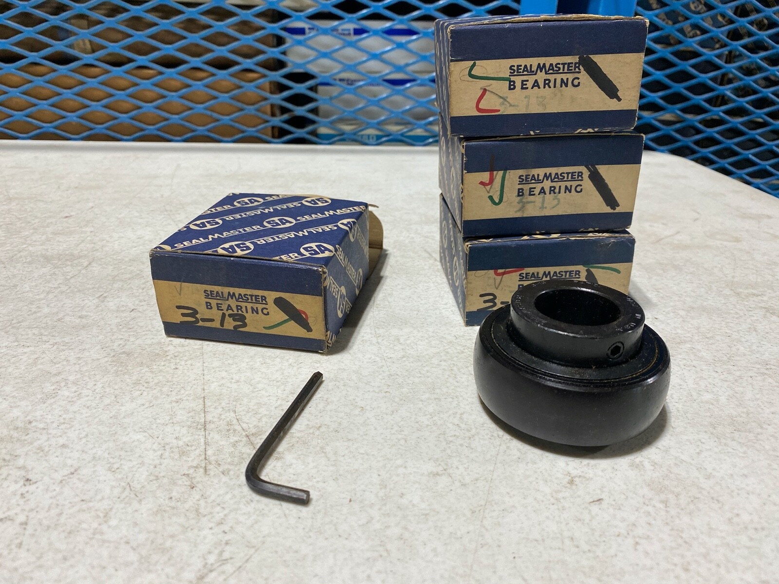 One Sealmaster 3-13 Bearing Insert, 1-3/16″ Bore, NOS