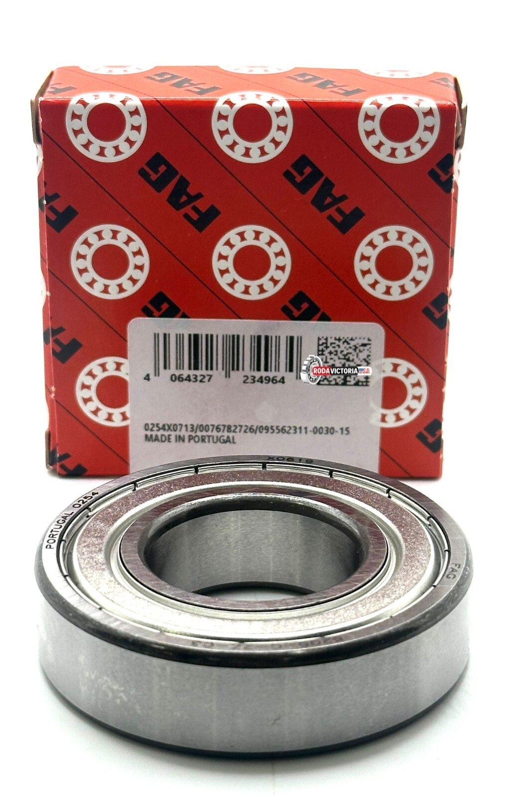 FAG 6206 C ZZ C3 DEEP GROOVE BALL BEARING, METAL SHIELDED 30x62x16mm