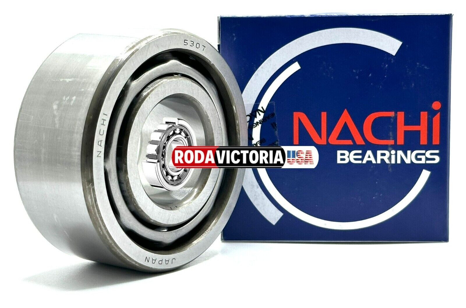 NACHI JAPAN 5307 DOUBLE ROW ANGULAR CONTACT BALL BEARING 35x80x34.9mm