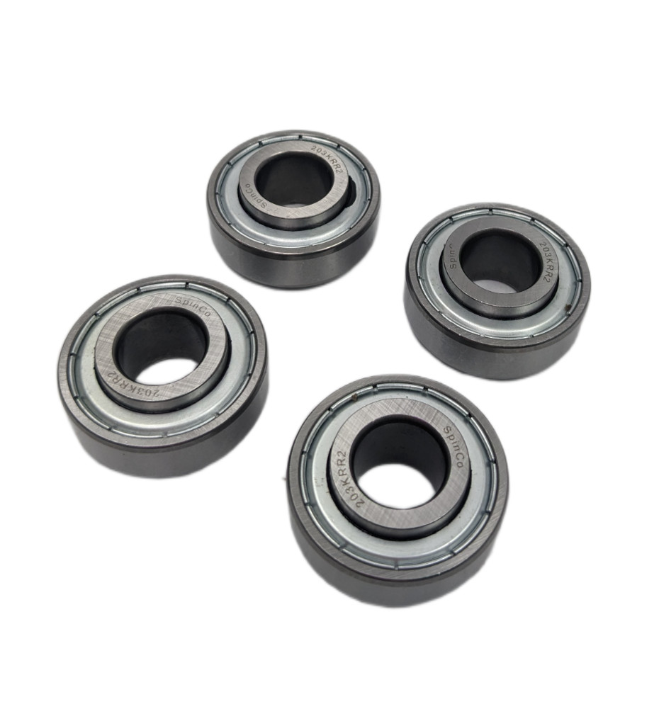 4PC Spinco 203KRR2 Premium Deep Groove Ball Bearing