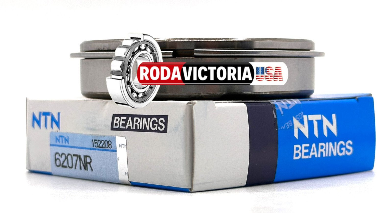 NTN 6207 NR BALL BEARING, OPEN TYPE, NO SEALS + SNAP RING 35x72x17mm