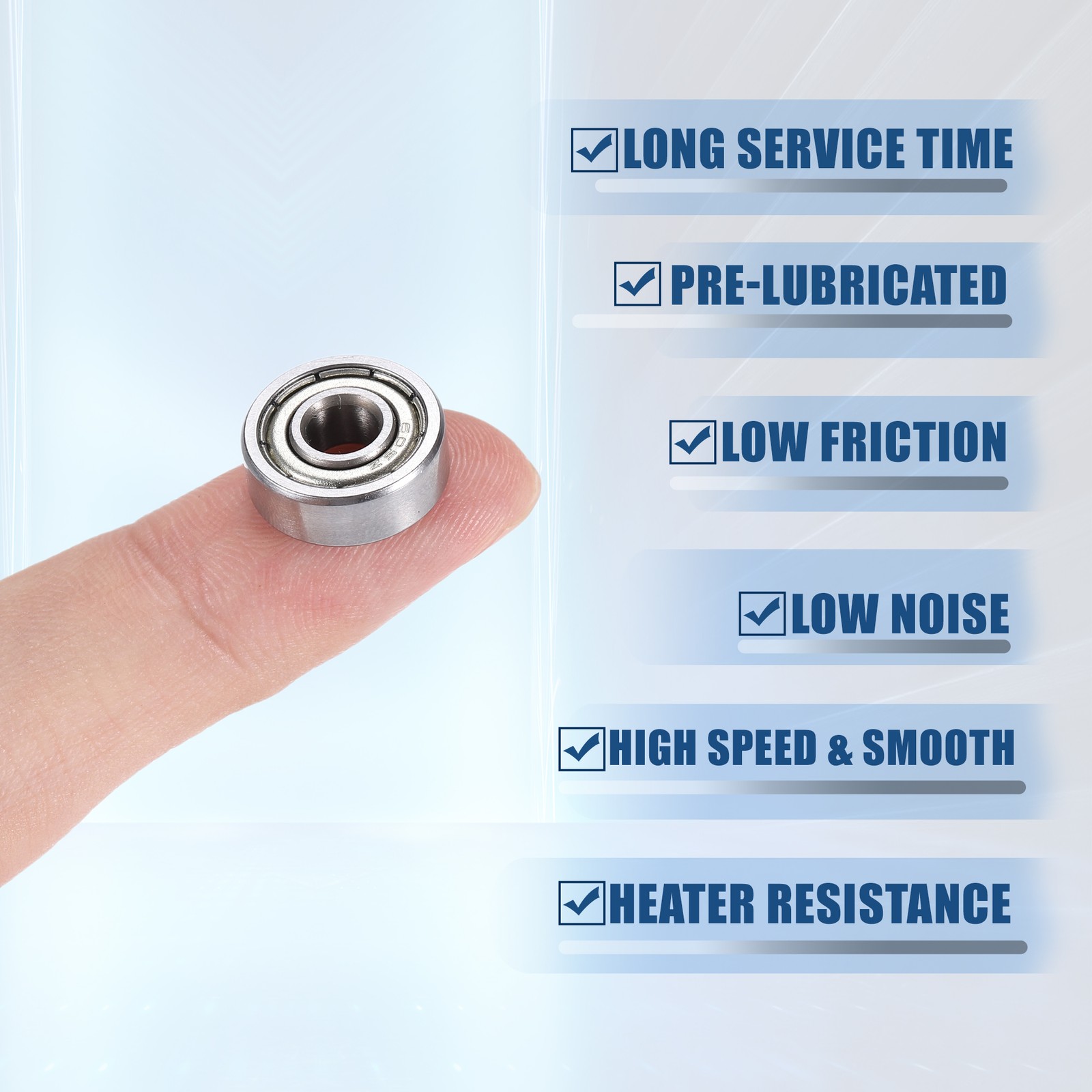 10pcs 605ZZ 5x14x5mm Double Metal Shield Single Row Deep Groove Ball Bearings